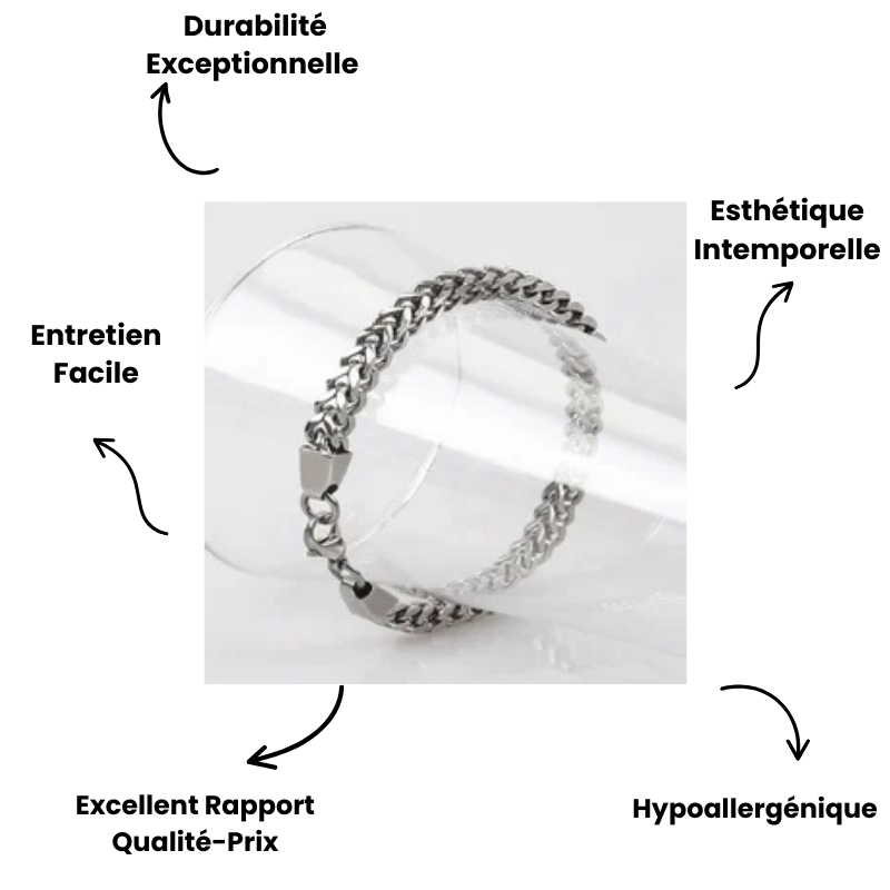 Bracelet Grosse Maille Acier - Virello™