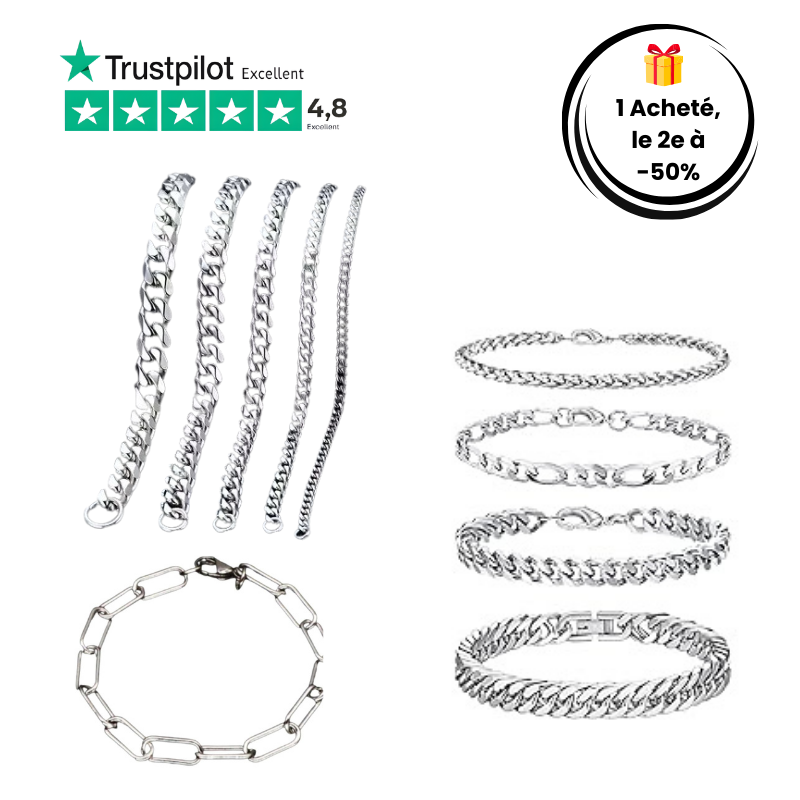 Bracelet Grosse Maille Acier - Virello™